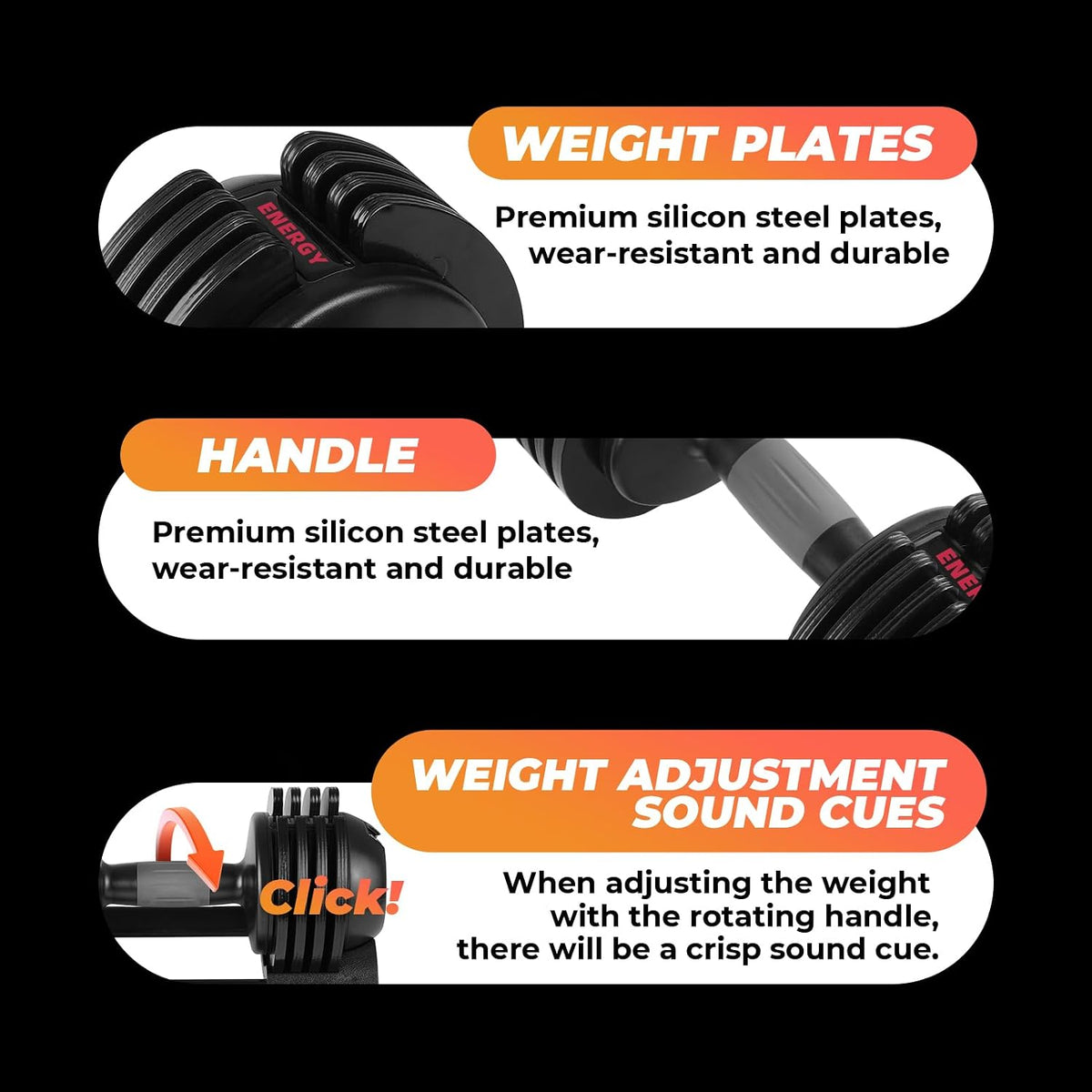 Adjustable Dumbbell Set — product view 6