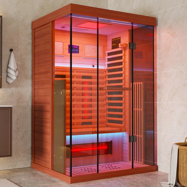 1–2 Person Full Spectrum Infrared Sauna – Canadian Hemlock